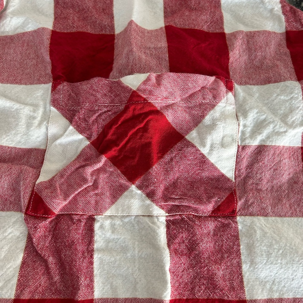 Threshold kids Red and White Plaid Apron - Picture 3 of 7